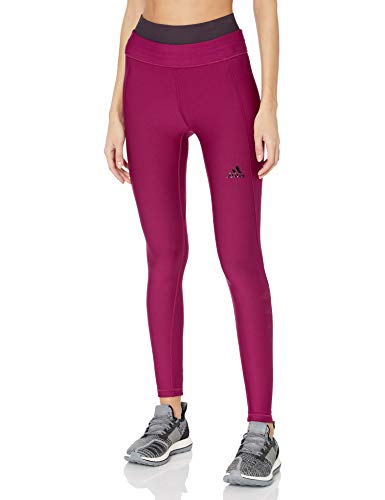 adidas Women's Alphaskin Long Tight Cold.RDY, Power Berry, M