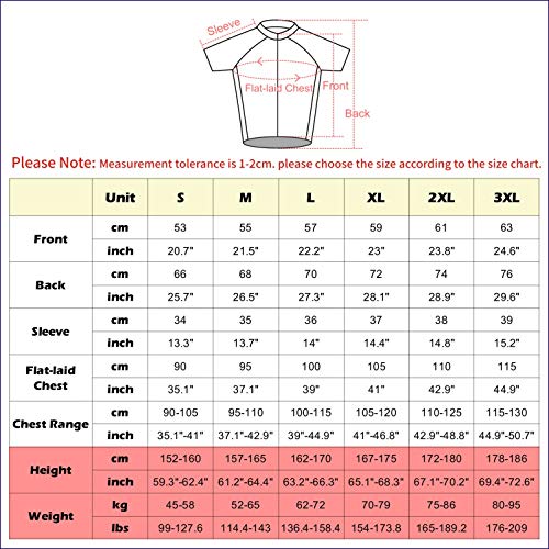 ADKE Cycling Manga Corta para Hombre, Ropa de Ciclismo Transpirable y de Secado rápido, Sky-PNK, M