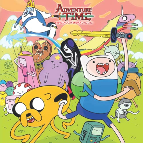 Adventure Time Calendar 2022-2023: Mini calendar for kids 8.5x8.5 Inches with 20 Months & 18 colorful finn & jake graphic
