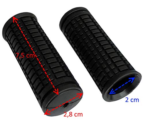 AERZETIX: Par de puños para Manillar de Bicicleta Negro Caucho C41137