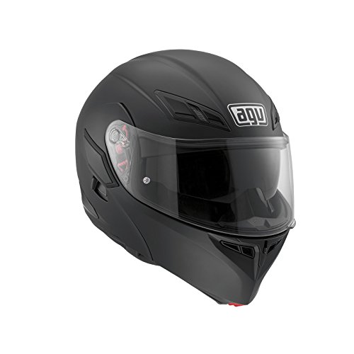 AGV 1021A4HY_003_S Compact ST Solid Casco Modular, Negro Mate, S
