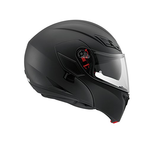 AGV 1021A4HY_003_S Compact ST Solid Casco Modular, Negro Mate, S