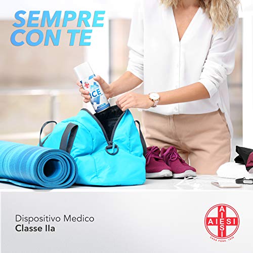 AIESI® Hielo Spray instantáneo con MENTOL lata de 400 ml ICE SPRAY # Made in Italy