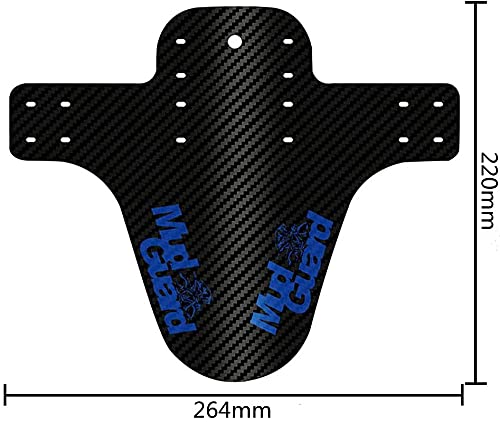 AIlysa 2 Piezas Guardabarros MTB, Guardabarros Bicicleta Montaña, Juego de Guardabarros, Mudguard Bici Delantero y Trasero Compatible 16", 20", 26", 27.5", 29" Fat Bike (Azul)