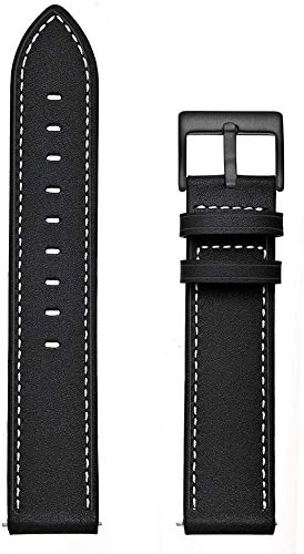 Aimtel Correa Compatible con Samsung Galaxy Watch 4 40 mm/44 mm&Galaxy Watch 4 Classic 42mm/46mm,correa de cuero de 20 mm con hebilla de acero inoxidable para Galaxy Watch4/Galaxy Watch 3 41mm