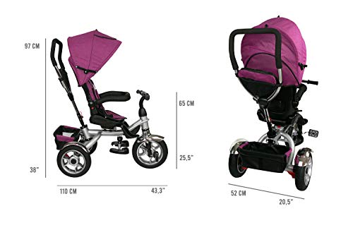 Airel Carrito de Bebe | Cochecito Evolutivo para Niños | Cochecito Bici para Niños | Cochecito para Bebes | Multi Cochecito para Niños