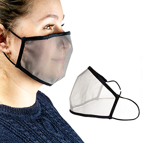 Akofon Mascarilla Transparente homologada Reutilizable lavables Mascarilla para deportes hecho en españa cumple la normativa Española y Europea - UNE - 0065:2020 (ADULTO Negro/Gris Adulto)