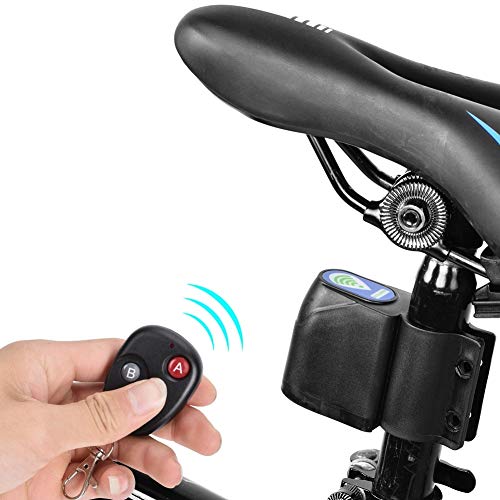 Alarma de Bicicleta, Anti-Robo Bloqueo de Bicicleta, Bicicleta Alarma Control Remoto Inalámbrico Vibración, Candado de Bicicleta Antirrobo Alarma de Seguridad para Bicicleta, Moto, Coche, Puerta