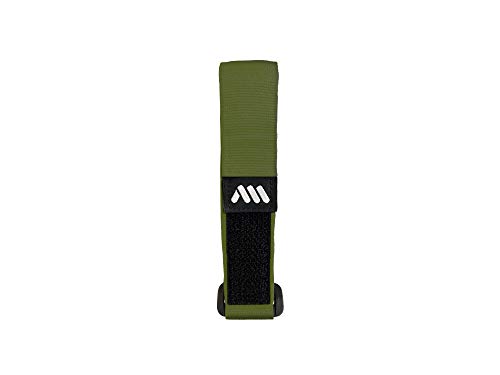 All Mountain Style AMS Strap Correa de Velcro para Sujetar la Camara de tu Bicicleta, geles, Fruta u Otros Accesorios, Unisex-Adult, Verde, Universal