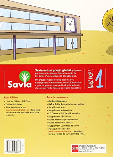 Allez Hop! 1: livre de l'élève. Primaria. Savia - 9788467562637