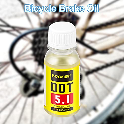 Allowevt Sistema de Frenos de Bicicletas Aceite Mineral Aceite de Frenos de Bicicletas Aceite Mineral Dot 51 para aceites hidráulicos del Sistema de Frenos Shimano Sram