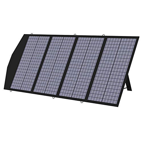 ALLPOWERS Panel solar plegable de 120 W Cargador Solar Plegable Panel Solar Portátil Celda solar de EE. UU. Con salida MC-4, CC y USB para camping Exterior RV Emergencia Central eléctrica portátil