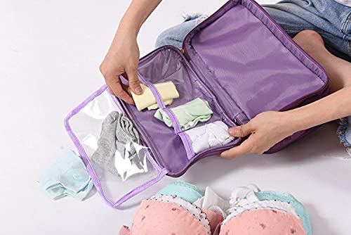 Almacenamiento a Prueba de Agua Bolsa de Viaje Organizador para los Sujetadores, Ropa Interior, artículos, etc. Accessorios de Viaje(Green)