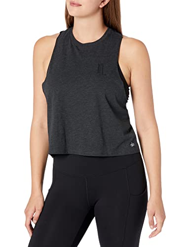Alo Yoga Flow Tank Camisa de Yoga, Carbón Jaspeado/Escorpio, M para Mujer