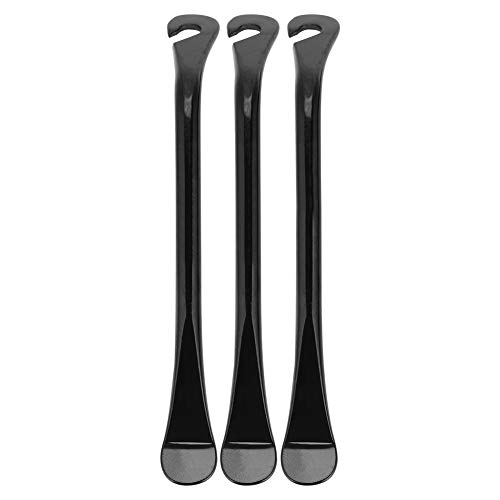 Alomejor 3pcs Cuchara de Acero al Carbono de Alta Densidad Durable y portátil Neumático de la Bicicleta Herramienta de reparación del neumático de la Bicicleta más Fina