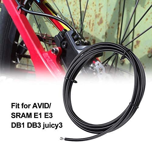 Alomejor Manguera Freno Hidráulico 3m Bicicleta Kit De Manguera Freno Disco Hidráulico Inserciones Conector Oliva Ajuste Avid Sram E1 E3 Db1 Db3