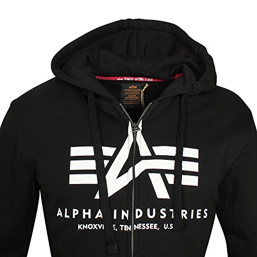 ALPHA INDUSTRIES 178325 Sudadera, Negro, S para Hombre