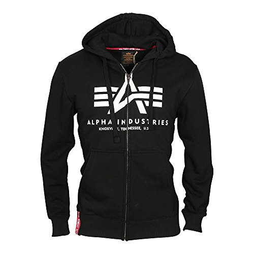 ALPHA INDUSTRIES 178325 Sudadera, Negro, S para Hombre