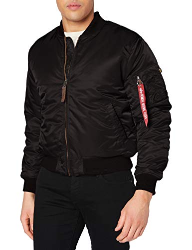 ALPHA INDUSTRIES Flight Jacket|MA-1 VF 59 Chaqueta, Negro (Black 03), L para Hombre