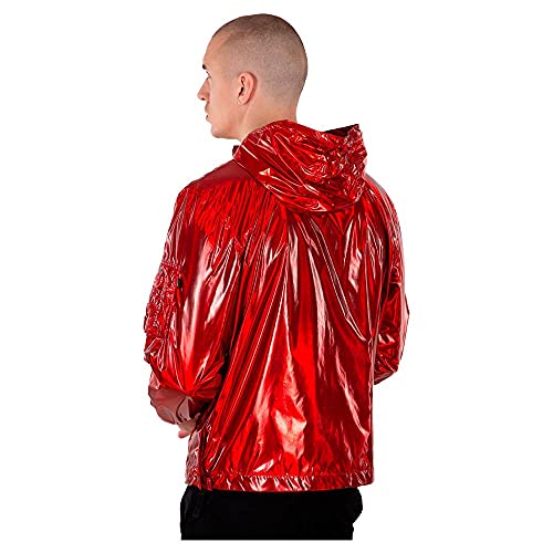 ALPHA INDUSTRIES Glossy Anorak Chaqueta, Speed Red, M para Hombre