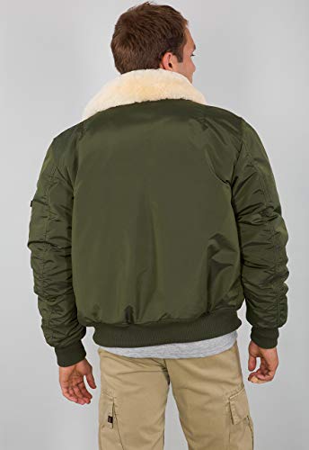 ALPHA INDUSTRIES Injector III Air Force Chaqueta, Dark Green, 2XL para Hombre