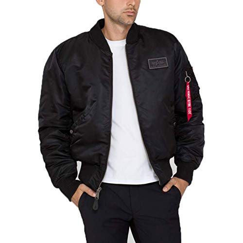 Alpha Industries MA-1 D-Tec Chaqueta, Negro (Black/Black 515), 3XL para Hombre