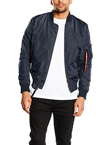 Alpha Industries MA-1 TT Chaqueta, Azul (Rep.Blue 07), S para Hombre