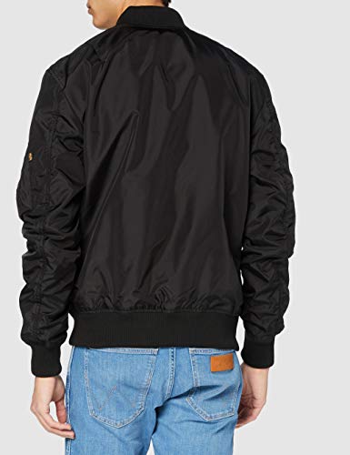 Alpha Industries MA-1 TT Chaqueta, Negro, M para Hombre