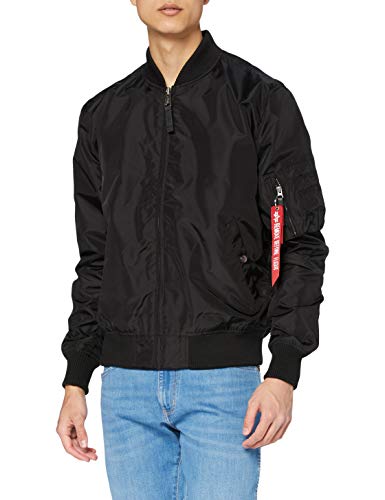 Alpha Industries MA-1 TT Chaqueta, Negro, M para Hombre