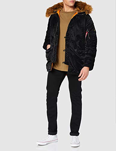 ALPHA INDUSTRIES N3B VF 59, Negro (Black 03), L para Hombre