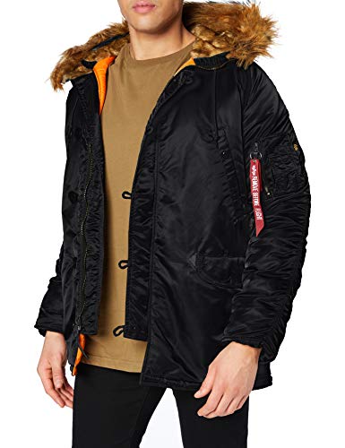 ALPHA INDUSTRIES N3B VF 59, Negro (Black 03), L para Hombre