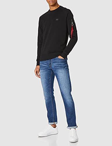 ALPHA INDUSTRIES X-Fit Sweat Sudadera, Black, M para Hombre