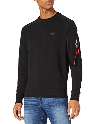 ALPHA INDUSTRIES X-Fit Sweat Sudadera, Black, M para Hombre