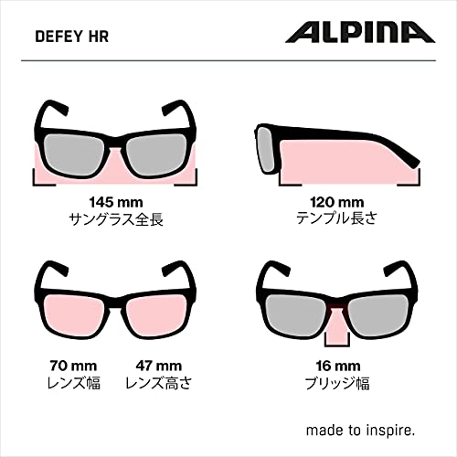 ALPINA, DEFEY HR CMB Gafas Deportivas, Black, One Size, Unisex-Adult (A8657)