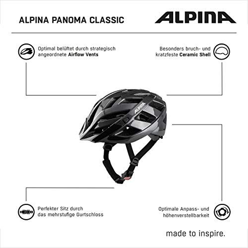 Alpina PANOMA Classic Casco de Ciclismo, Unisex-Adult, Indigo, 56-59