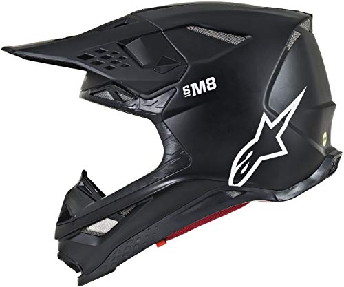 Alpinestars Casco Mx 2019 S-M8 Solid Negro (L, Negro)