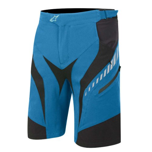 Alpinestars Drop – Enduro Pantalones Cortos en Bicicleta, Unisex Niños Hombre, Electric Blue/White/Black