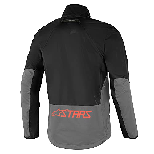 Alpinestars Nevada Wind Jacket Ropa, Negro/Gun Metal/Cora, XL Unisex