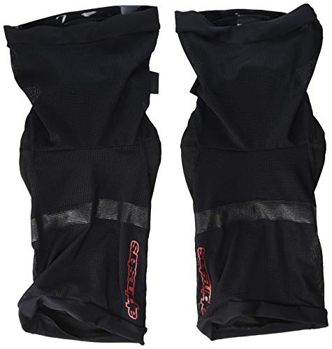 Alpinestars Protector de rodilla Paragon Plus para hombre, negro, rojo, pequeño