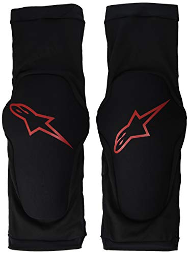 Alpinestars Protector de rodilla Paragon Plus para hombre, negro, rojo, pequeño