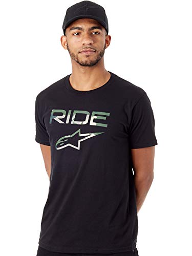 Alpinestars Ride 2.0 Camo Camiseta, Negro (Black 10), Medium para Hombre