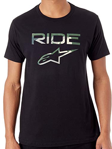 Alpinestars Ride 2.0 Camo Camiseta, Negro (Black 10), Medium para Hombre