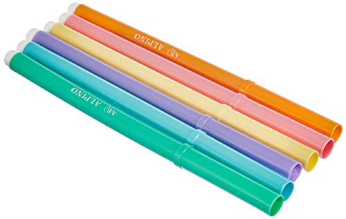 Alpino AR001004 - Estuche 6 rotuladores con puntas de 3mm, Pastel