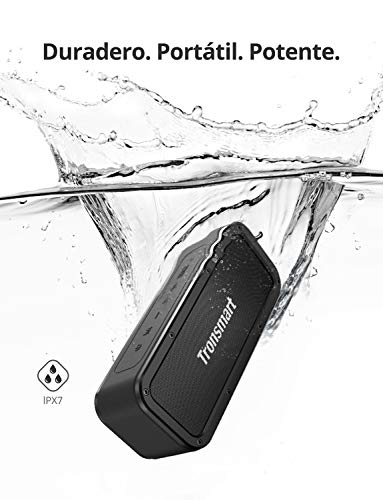 Altavoz Bluetooth Potente, Tronsmart Force 40W Altavoz inalámbrico Portátil, Waterproof IPX7, Efecto de Triple Bajo, Doble Driver, 15 Hora de Reproducción, NFC, Asistente de Voz para Viaje, Fiesta