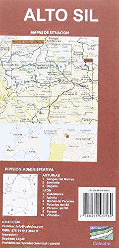 Alto Sil : mapa excursionista y turístico, E 1:50.000