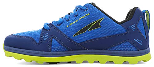 ALTRA Big Boy's AL0A4PE3 Youth Lone Peak Trail Running Shoe, Blue/Lime - 5 M US