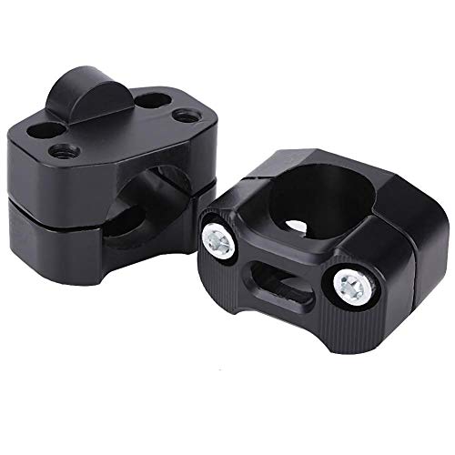 alzas manillar de 22 a 28-Abrazadera elevadora de manillar de motocicleta Duokon, aleación de aluminio 28 mm 1 1/8 "abrazaderas de montaje de barra gruesa para manillar de motocicleta elevador(negro)