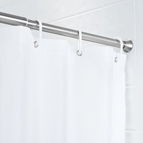 Amazon Basics - Barra de tensión para cortina de ducha o marco de puerta, Negro, 91 a 137 cm