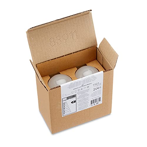 Amazon Basics - Bombilla de luz puntual GU10 tipo LED, 3 W (equivalente a 35 W), blanco cálido, no regulable, paquete de 10