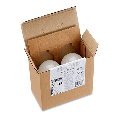 Amazon Basics - Bombilla de luz puntual GU10 tipo LED, 3 W (equivalente a 35 W), blanco cálido, no regulable, paquete de 10